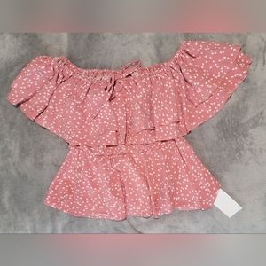 NWT Off Shoulder Ruffle Top Size 0XL